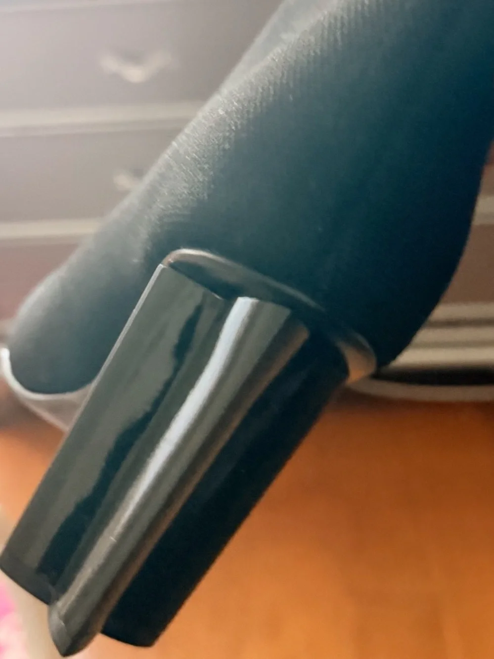 Louis Vuitton Black Logo Knit Sock Boot with Gloss Block Heel - Picture 2 of 3